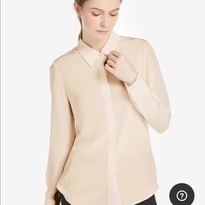 Lily Silk Basic Silk Shirt Brand New